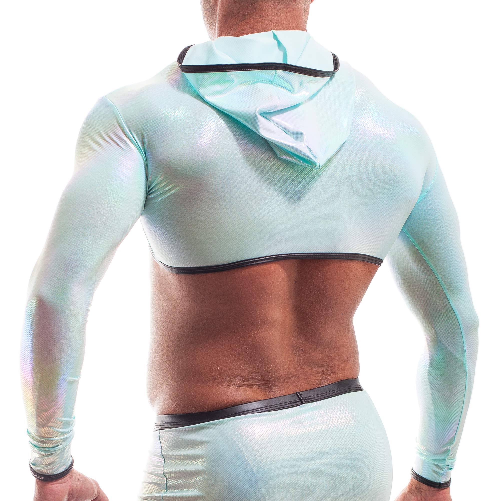 Ibiza Bauchfrei Kapuzenjacke Langarm eng