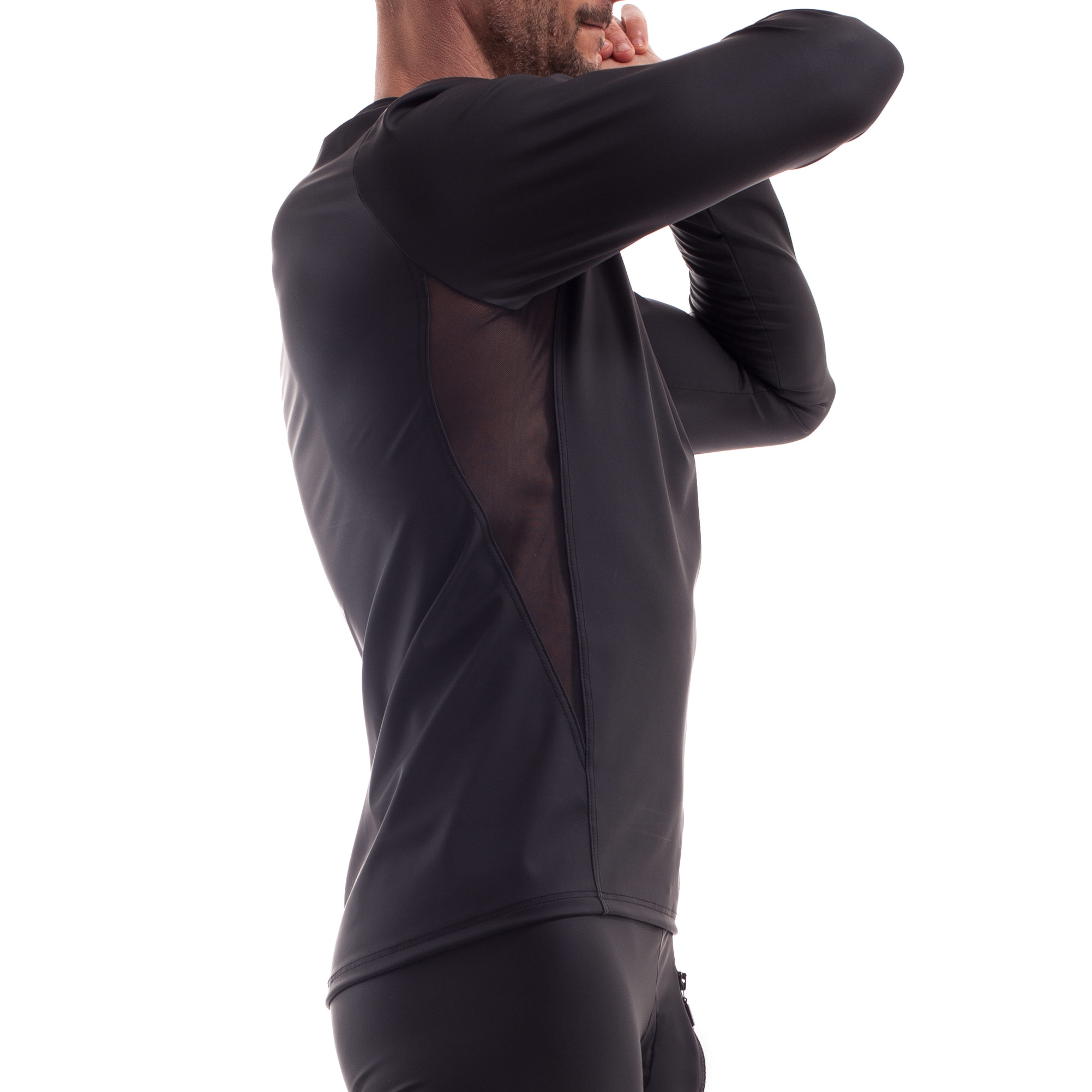 NiceToHave Shirt mit Netzeinsatz